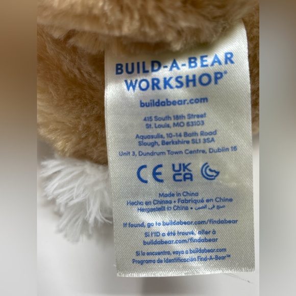 BUILD-A-BEAR: ‘Pawlette’ Bunny Rabbit Plush Stuffed Animal, Brown/Pink - Picture 6 of 11